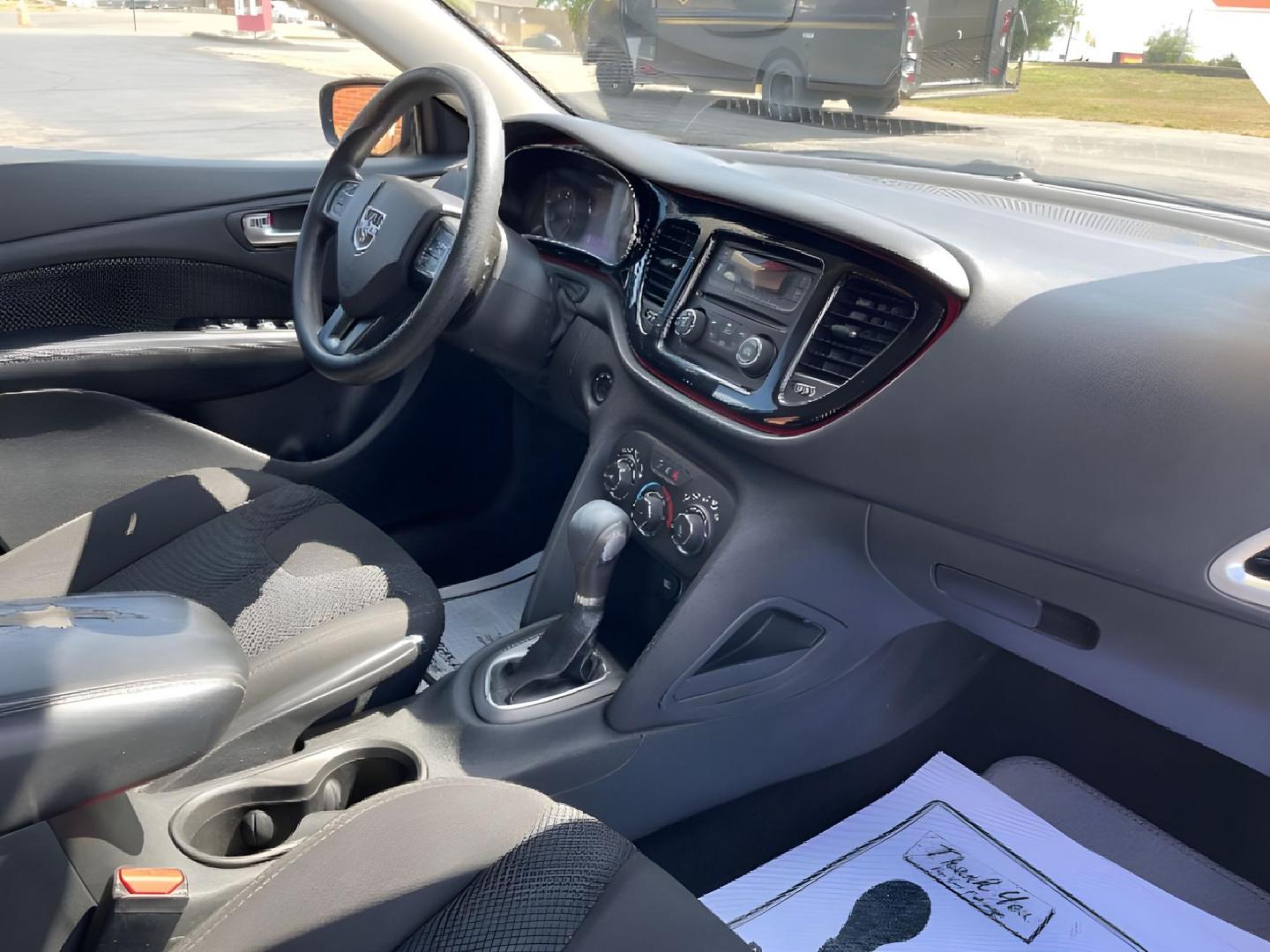 2015 Pitch Black Clearcoat Dodge Dart SXT (1C3CDFBB1FD) with an 2.4L L4 DOHC 16V engine, located at 1230 East Main St, Xenia, OH, 45385, (937) 908-9800, 39.687321, -83.910294 - Photo#8