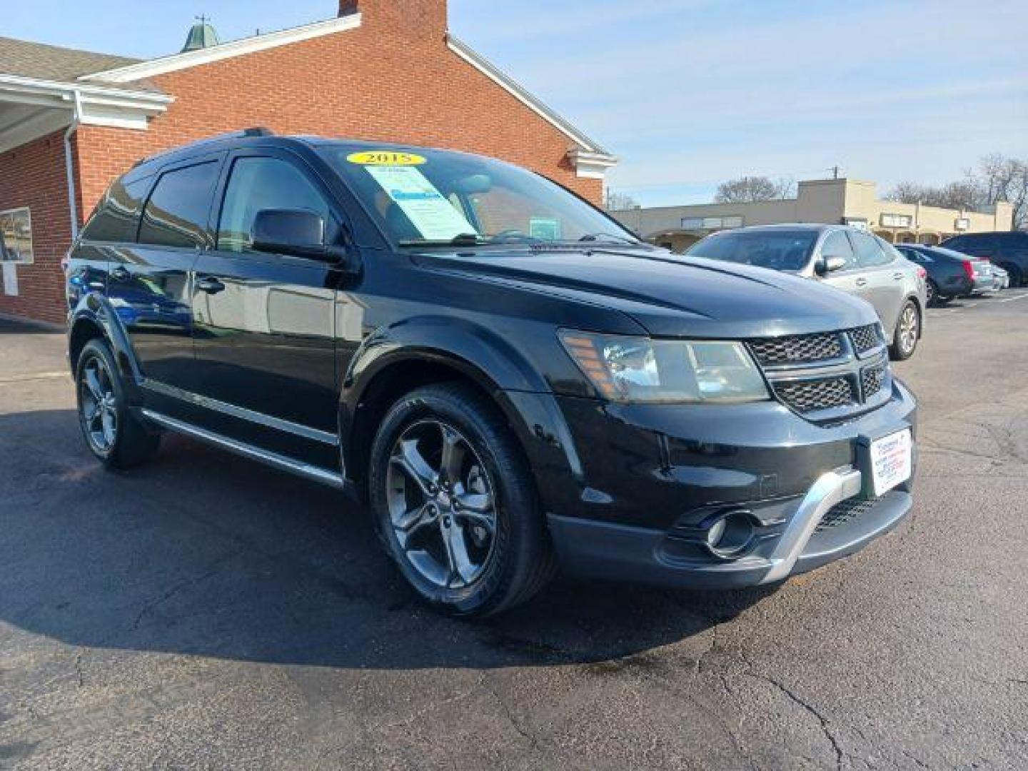 2015 Pitch Black Clearcoat Dodge Journey Crossroad AWD (3C4PDDGG1FT) with an 3.6L V6 DOHC 24V engine, 6-Speed Automatic transmission, located at 1099 N County Rd 25A, OH, 45373, (937) 908-9800, 40.057079, -84.212883 - Photo#0