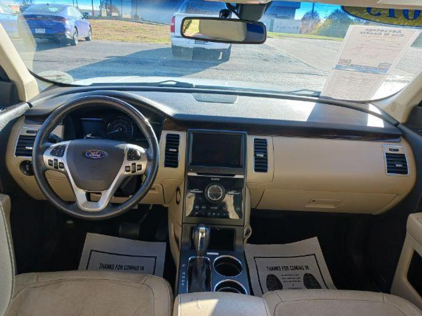 2015 White Platinum Metallic Tri-Coat Ford Flex Limited AWD (2FMHK6D84FB) with an 3.5L V6 DOHC 24V engine, 6-Speed Automatic Overdrive transmission, located at 1230 East Main St, Xenia, OH, 45385, (937) 908-9800, 39.687321, -83.910294 - Photo#7