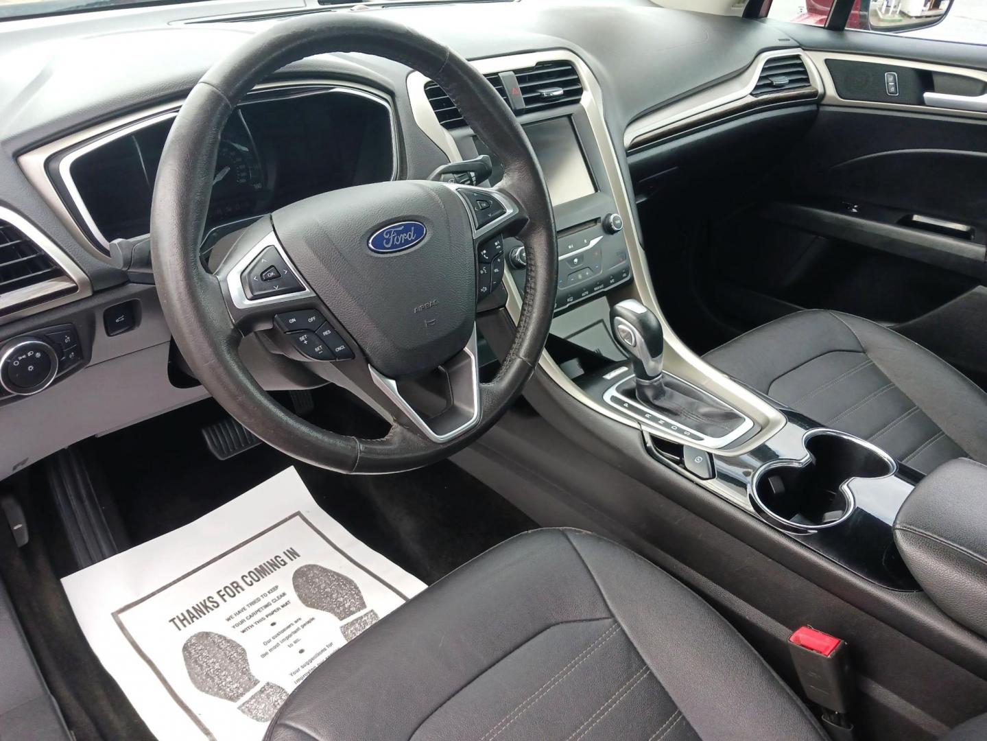 2015 Ruby Red Tinted CC Ford Fusion (3FA6P0HD2FR) with an 1.5L L4 DOHC 16V engine, 6-Speed Automatic transmission, located at 401 Woodman Dr, Riverside, OH, 45431, (937) 908-9800, 39.763779, -84.122063 - Photo#8