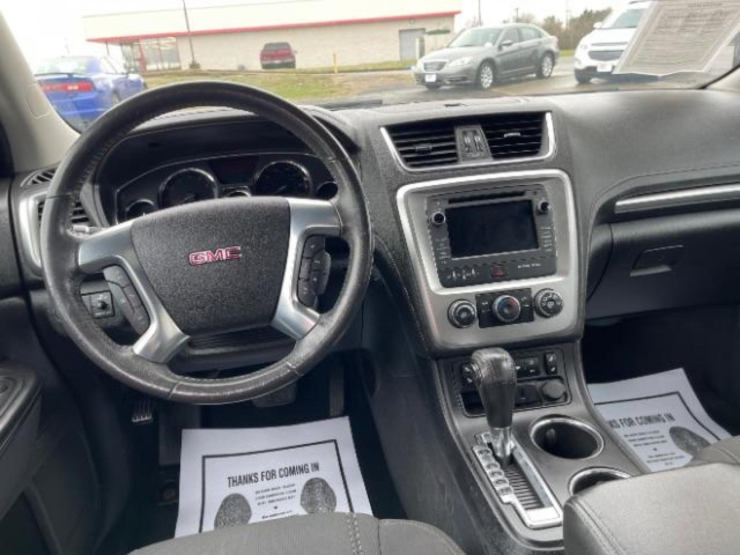 2015 Crimson Red Tincoat GMC Acadia SLE-2 AWD (1GKKVPKDXFJ) with an 3.6L V6 DOHC 24V engine, 6-Speed Automatic transmission, located at 1184 Kauffman Ave, Fairborn, OH, 45324, (937) 908-9800, 39.807365, -84.029114 - Photo#7