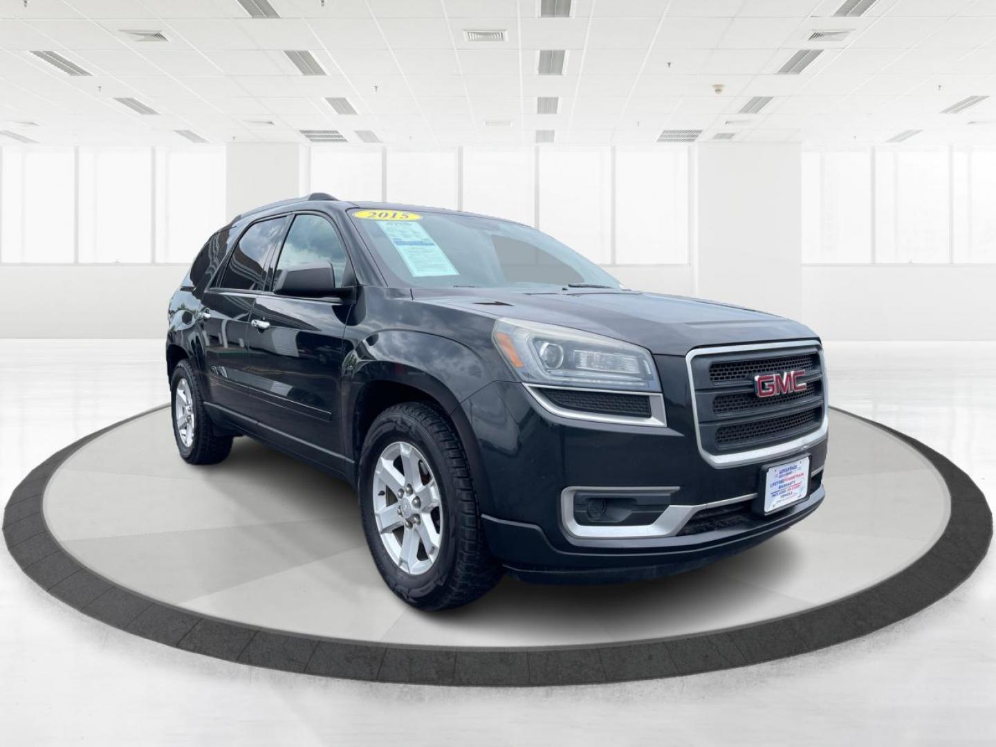 2015 Carbon Black Metallic GMC Acadia SLE-2 AWD (1GKKVPKD8FJ) with an 3.6L V6 DOHC 24V engine, 6-Speed Automatic transmission, located at 1951 S Dayton Lakeview Rd., New Carlisle, OH, 45344, (937) 908-9800, 39.890999, -84.050255 - Photo#0