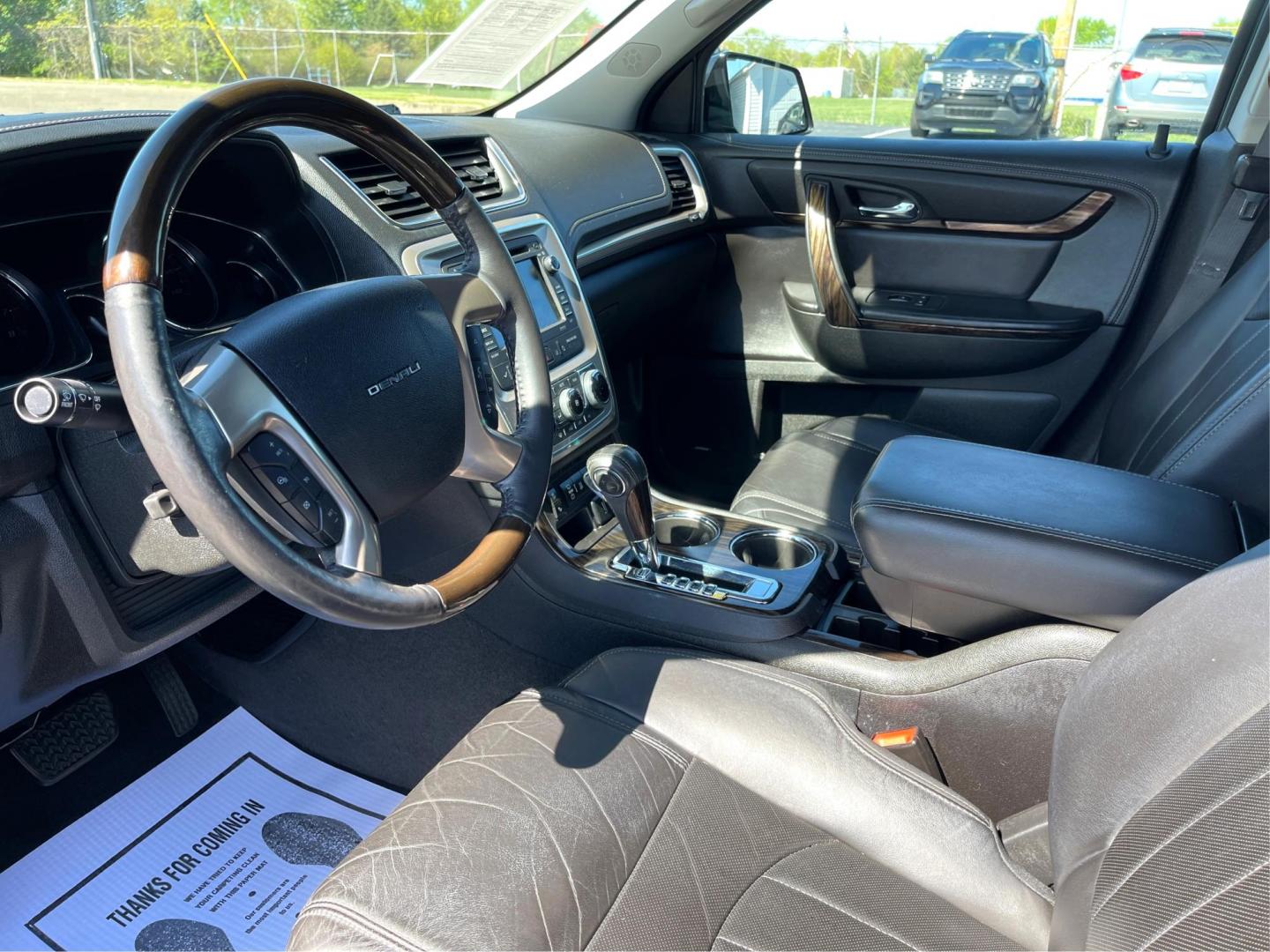 2015 Carbon Black Metallic GMC Acadia Denali AWD (1GKKVTKD8FJ) with an 3.6L V6 DOHC 24V engine, 6-Speed Automatic transmission, located at 401 Woodman Dr, Riverside, OH, 45431, (937) 908-9800, 39.763779, -84.122063 - Photo#8