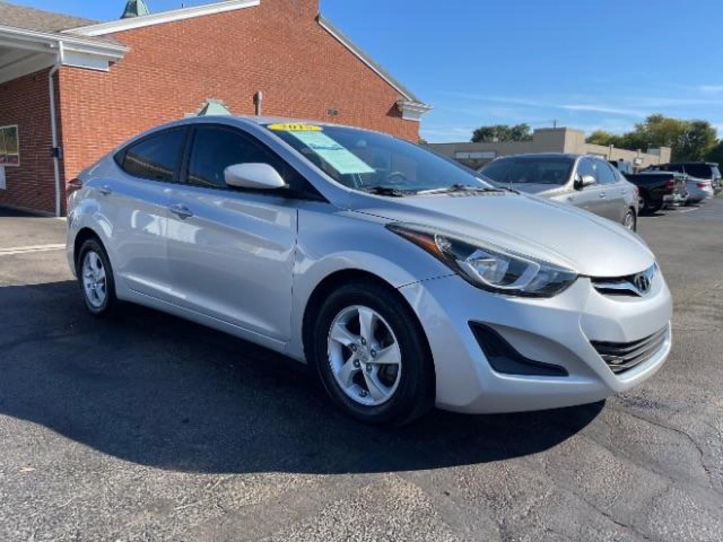 2015 Symphony Silver Hyundai Elantra SE 6AT (5NPDH4AE7FH) with an 1.8L L4 DOHC 16V engine, 6-Speed Automatic transmission, located at 4508 South Dixie Dr, Moraine, OH, 45439, (937) 908-9800, 39.690136, -84.216438 - Photo#0