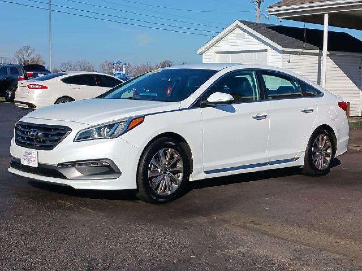 2015 Quartz White Pearl Hyundai Sonata Sport (5NPE34AF4FH) with an 2.4L L4 DOHC 16V engine, 6-Speed Automatic transmission, located at 1099 N County Rd 25A, OH, 45373, (937) 908-9800, 40.057079, -84.212883 - Photo#2