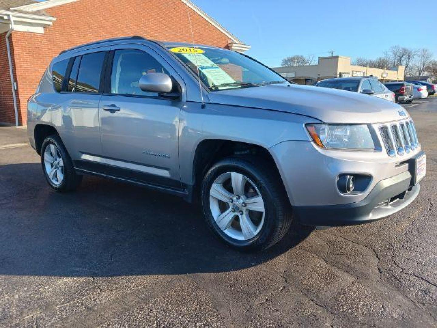 2015 Billet Silver Metallic Clear Coat Jeep Compass Latitude 4WD (1C4NJDEB0FD) with an 2.4L L4 DOHC 16V engine, 6-Speed Automatic transmission, located at 1951 S Dayton Lakeview Rd., New Carlisle, OH, 45344, (937) 908-9800, 39.890999, -84.050255 - Photo#0