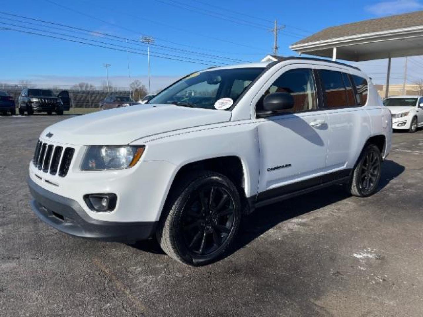 2015 Bright White Clear Coat Jeep Compass Sport 4WD (1C4NJDBB4FD) with an 2.4L L4 DOHC 16V engine, located at 1951 S Dayton Lakeview Rd., New Carlisle, OH, 45344, (937) 908-9800, 39.890999, -84.050255 - Photo#1