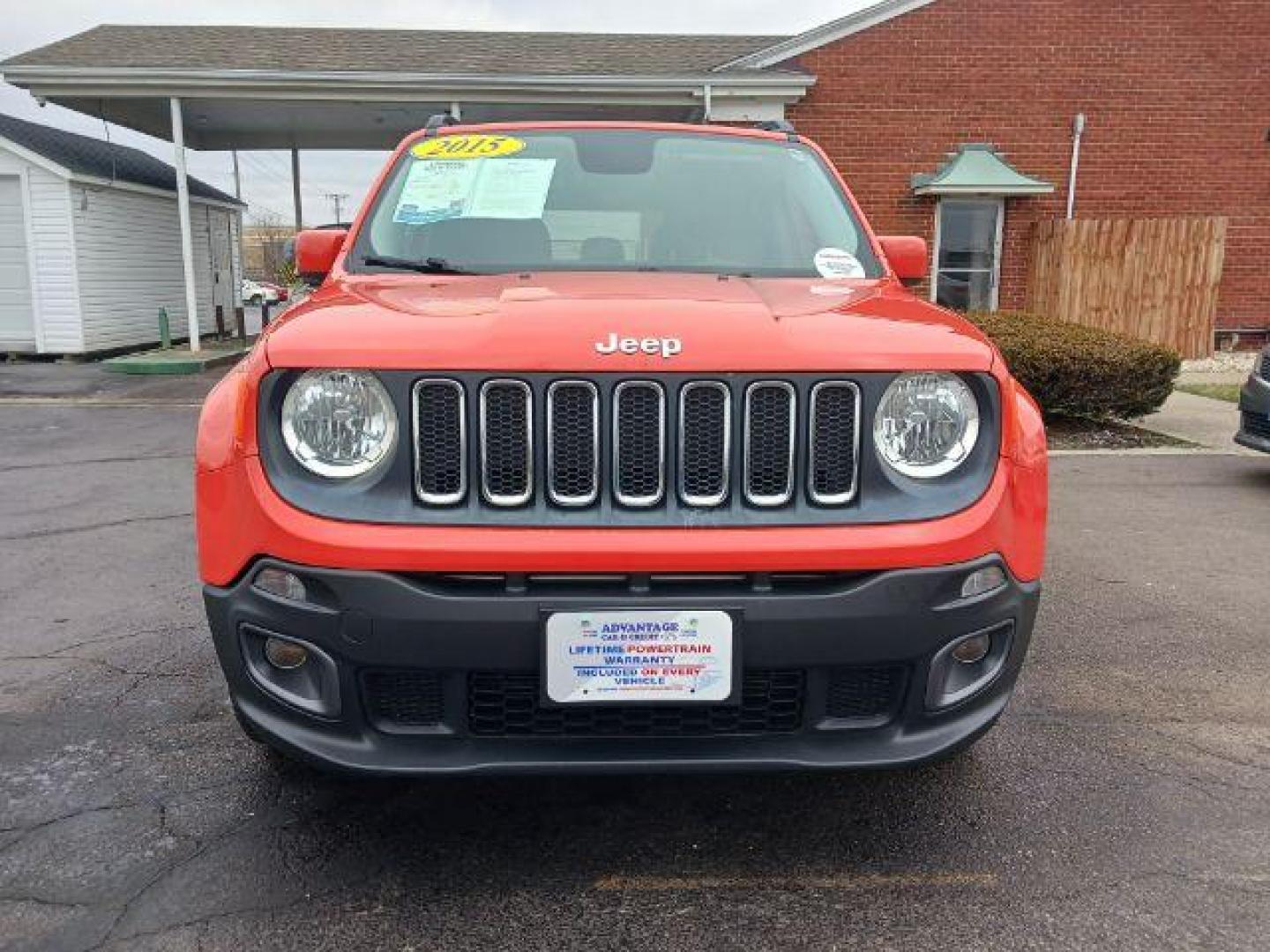 2015 Omaha Orange Jeep Renegade Latitude 4WD (ZACCJBBT1FP) with an 2.4L L4 DOHC 16V engine, 6-Speed Manual transmission, located at 401 Woodman Dr, Riverside, OH, 45431, (937) 908-9800, 39.763779, -84.122063 - Photo#1