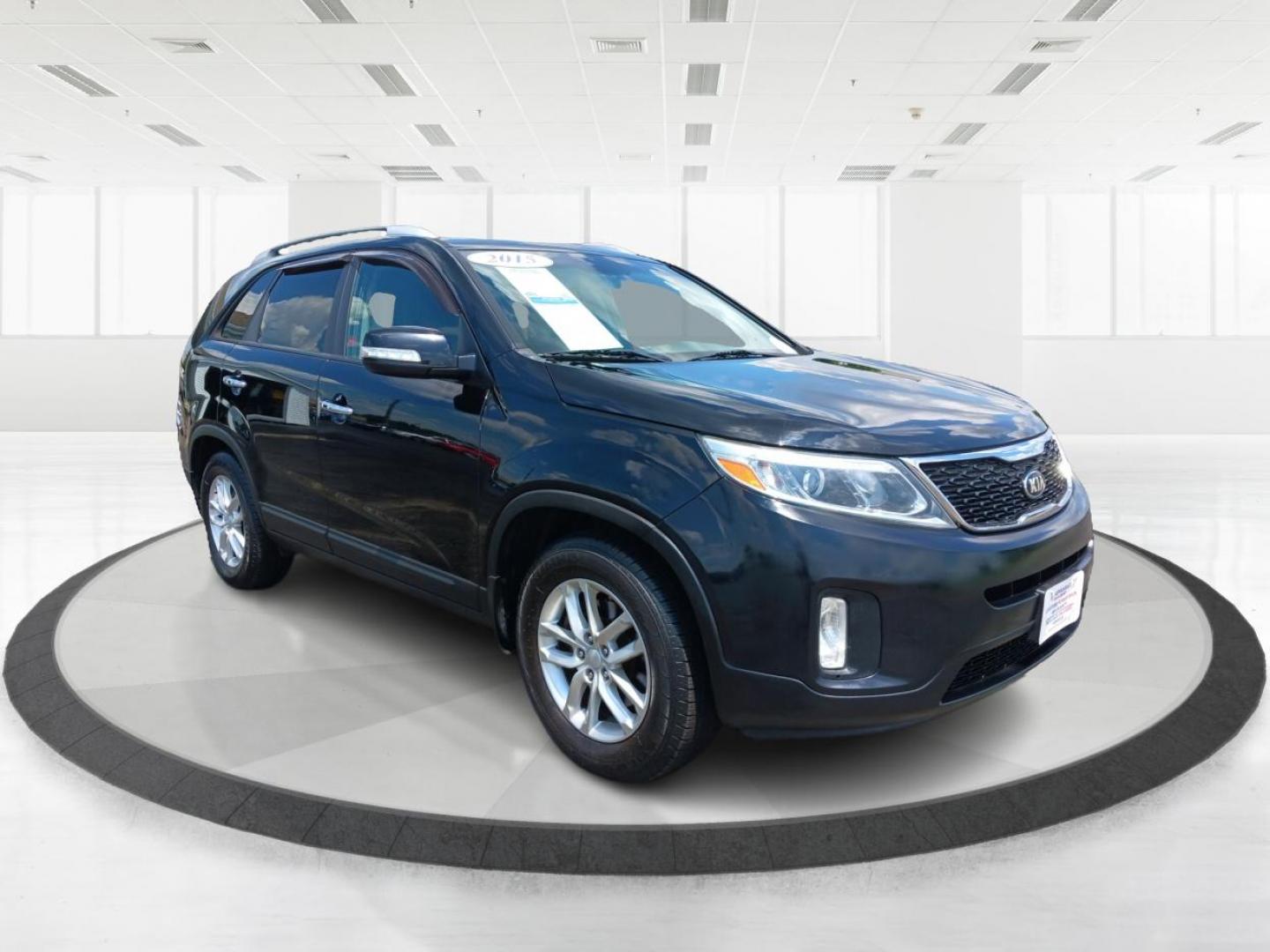 2015 Ebony Black Kia Sorento LX 2WD (5XYKT3A62FG) with an 2.4L L4 DOHC 16V engine, 6-Speed Automatic transmission, located at 401 Woodman Dr, Riverside, OH, 45431, (937) 908-9800, 39.763779, -84.122063 - Photo#0