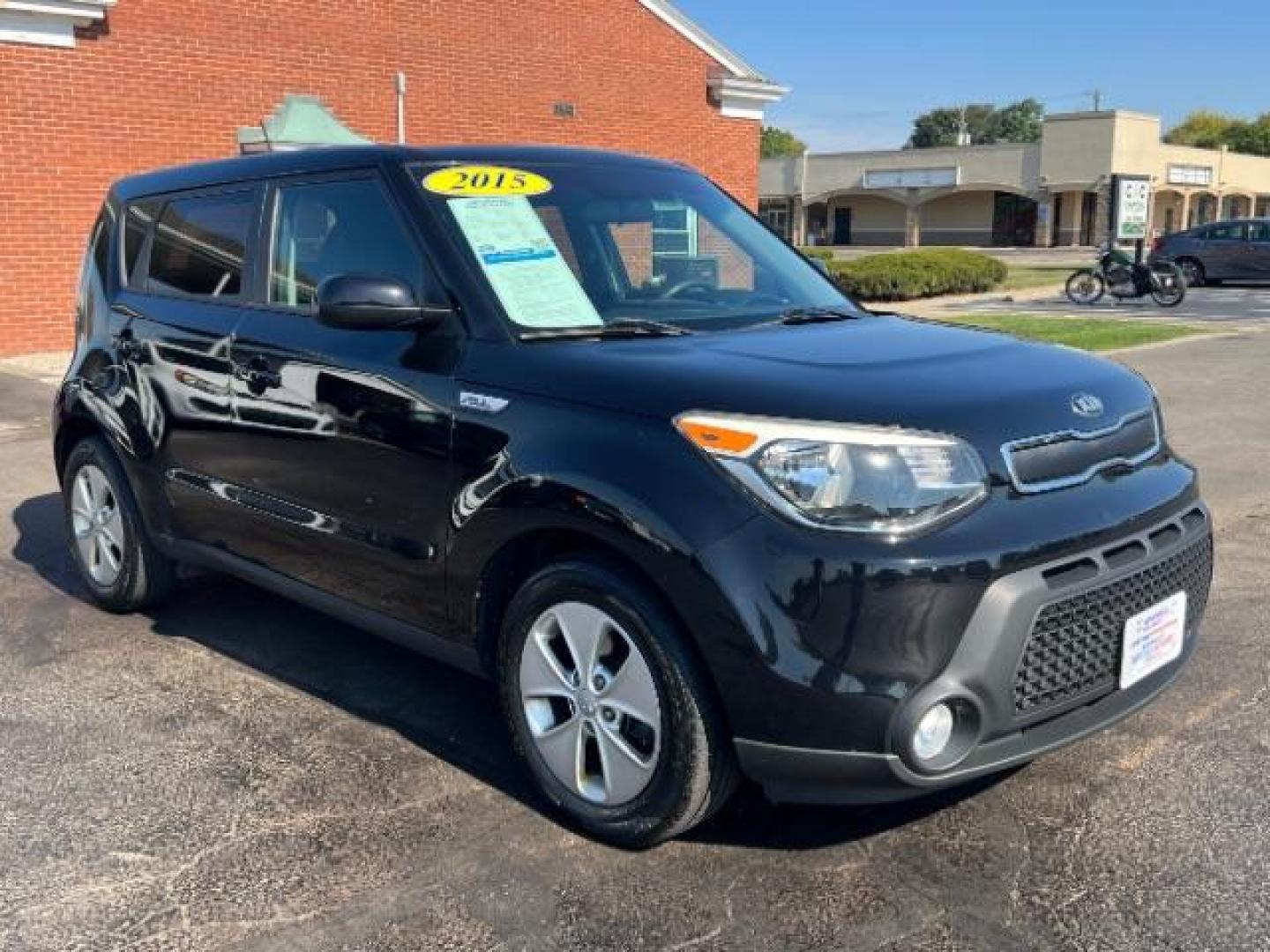 2015 Shadow Black Kia Soul Base (KNDJN2A29F7) with an 1.6L L4 DOHC 16V engine, located at 1951 S Dayton Lakeview Rd., New Carlisle, OH, 45344, (937) 908-9800, 39.890999, -84.050255 - Photo#0