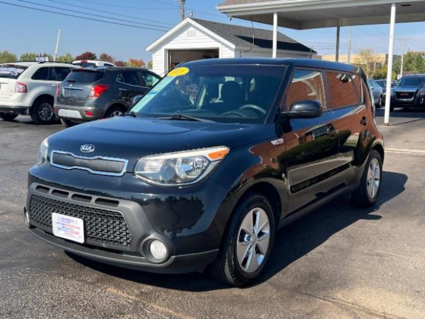 2015 Shadow Black Kia Soul Base (KNDJN2A29F7) with an 1.6L L4 DOHC 16V engine, located at 1951 S Dayton Lakeview Rd., New Carlisle, OH, 45344, (937) 908-9800, 39.890999, -84.050255 - Photo#2