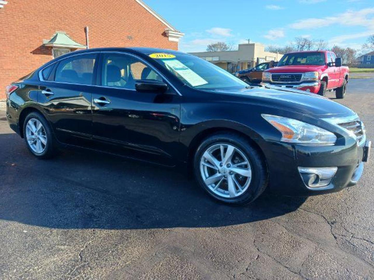 2015 Super Black Nissan Altima 2.5 SV (1N4AL3APXFC) with an 2.5L L4 DOHC 16V engine, Continuously Variable Transmission transmission, located at 401 Woodman Dr, Riverside, OH, 45431, (937) 908-9800, 39.763779, -84.122063 - Photo#0