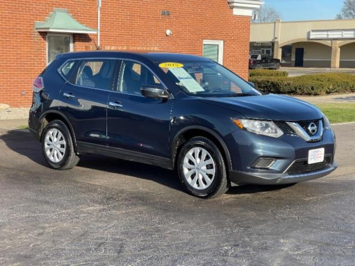 2015 Arctic Blue Metallic Nissan Rogue S AWD (KNMAT2MV5FP) with an 2.5L L4 DOHC 16V engine, Continuously Variable Transmission transmission, located at 401 Woodman Dr, Riverside, OH, 45431, (937) 908-9800, 39.763779, -84.122063 - Photo#0