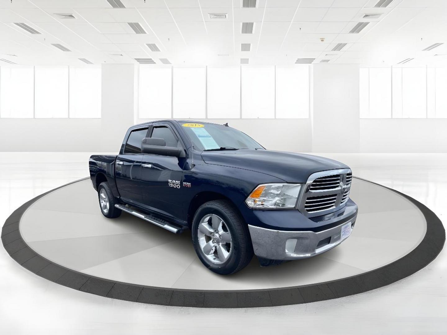 2015 Dark Blue RAM 1500 SLT Crew Cab SWB 4WD (3C6RR7LT8FG) with an 5.7L V8 OHV 16V engine, 8-Speed Automatic transmission, located at 1184 Kauffman Ave, Fairborn, OH, 45324, (937) 908-9800, 39.807365, -84.029114 - Photo#0