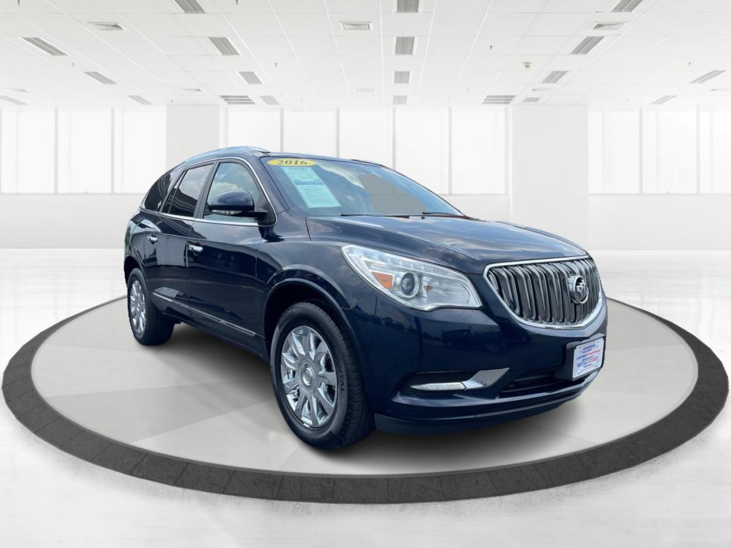 2016 Dark Sapphire Blue Metallic Buick Enclave Leather FWD (5GAKRBKD1GJ) with an 3.6L V6 DOHC 24V engine, 6-Speed Automatic Overdrive transmission, located at 1099 N County Rd 25A, OH, 45373, (937) 908-9800, 40.057079, -84.212883 - Photo#0