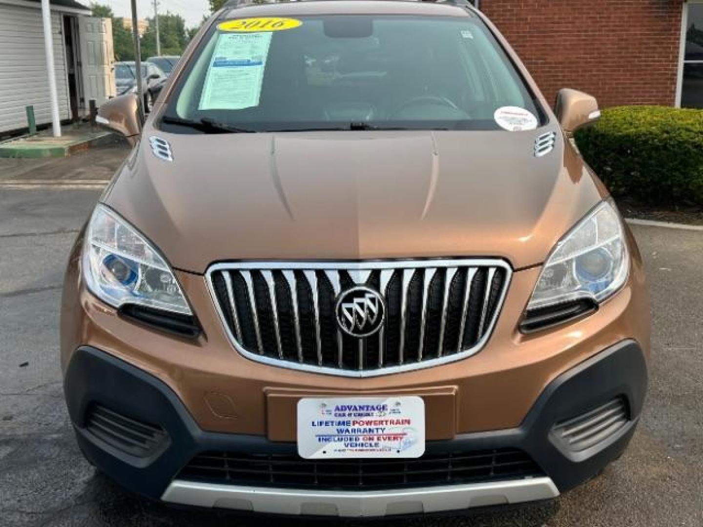 2016 River Rock Metallic/Dark Cocoa Ash Buick Encore Base FWD (KL4CJASB3GB) with an 1.4L L4 DOHC 16V TURBO engine, 6-Speed Automatic transmission, located at 401 Woodman Dr, Riverside, OH, 45431, (937) 908-9800, 39.763779, -84.122063 - Photo#1