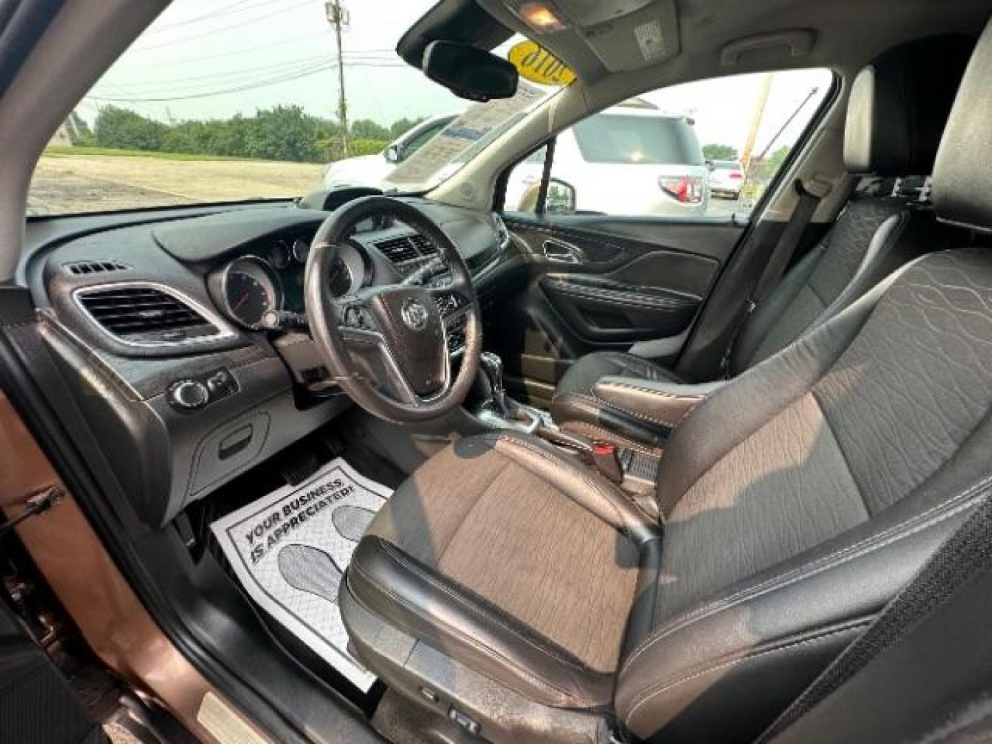 2016 River Rock Metallic/Dark Cocoa Ash Buick Encore Base FWD (KL4CJASB3GB) with an 1.4L L4 DOHC 16V TURBO engine, 6-Speed Automatic transmission, located at 401 Woodman Dr, Riverside, OH, 45431, (937) 908-9800, 39.763779, -84.122063 - Photo#5