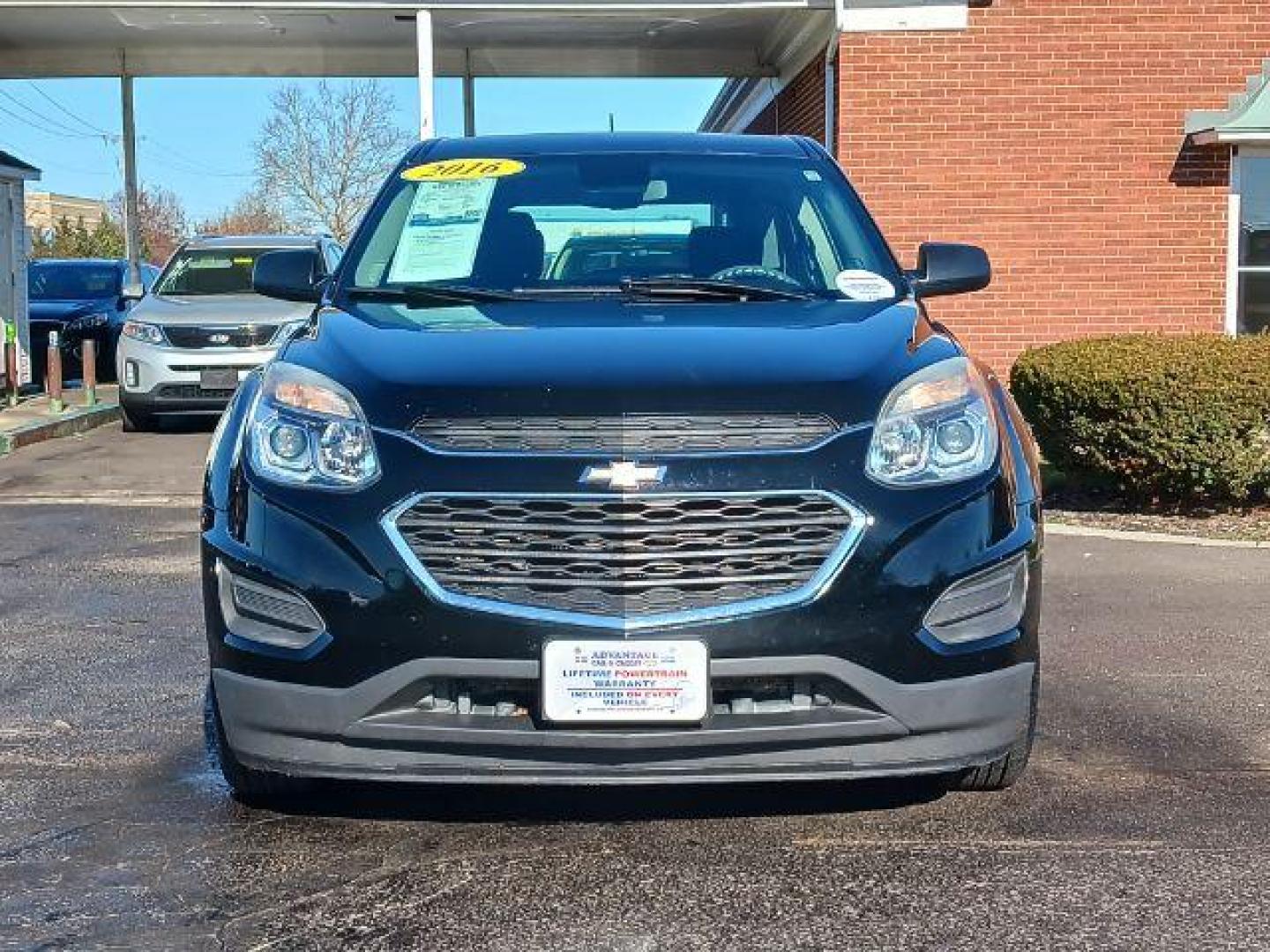 2016 Black Chevrolet Equinox LS 2WD (2GNALBEK0G6) with an 2.4L L4 DOHC 16V FFV engine, 6-Speed Automatic transmission, located at 401 Woodman Dr, Riverside, OH, 45431, (937) 908-9800, 39.763779, -84.122063 - Photo#1