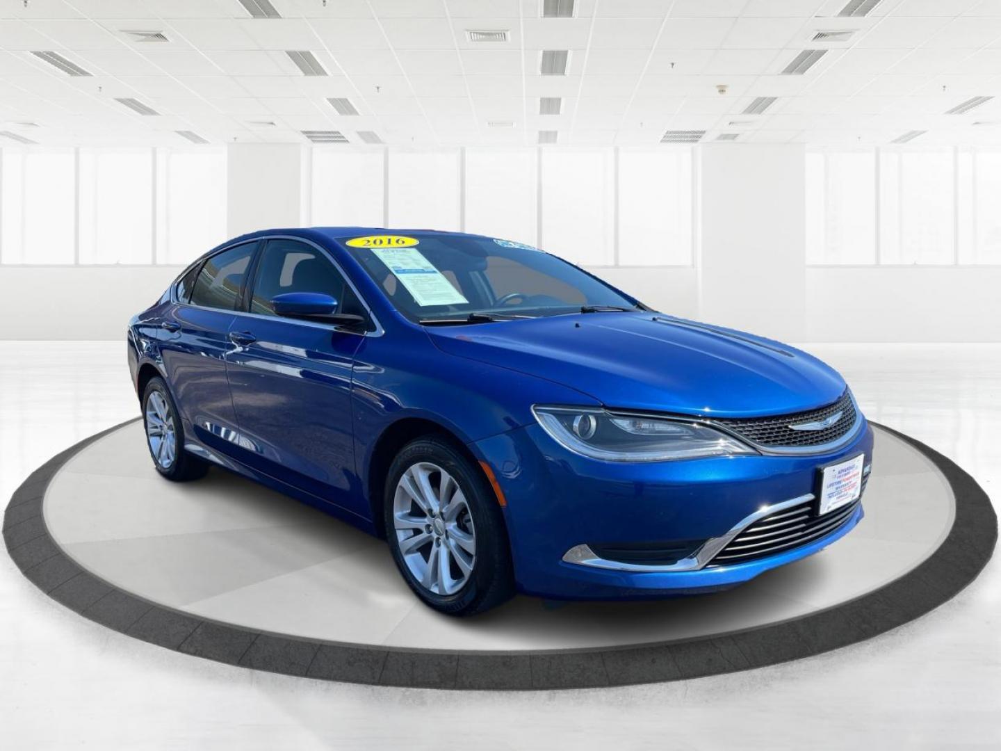 2016 Vivid Blue Pearl Coat Chrysler 200 (1C3CCCAB6GN) with an 2.4L L4 DOHC 16V engine, 9-Speed Automatic transmission, located at 1099 N County Rd 25A, OH, 45373, (937) 908-9800, 40.057079, -84.212883 - Photo#0