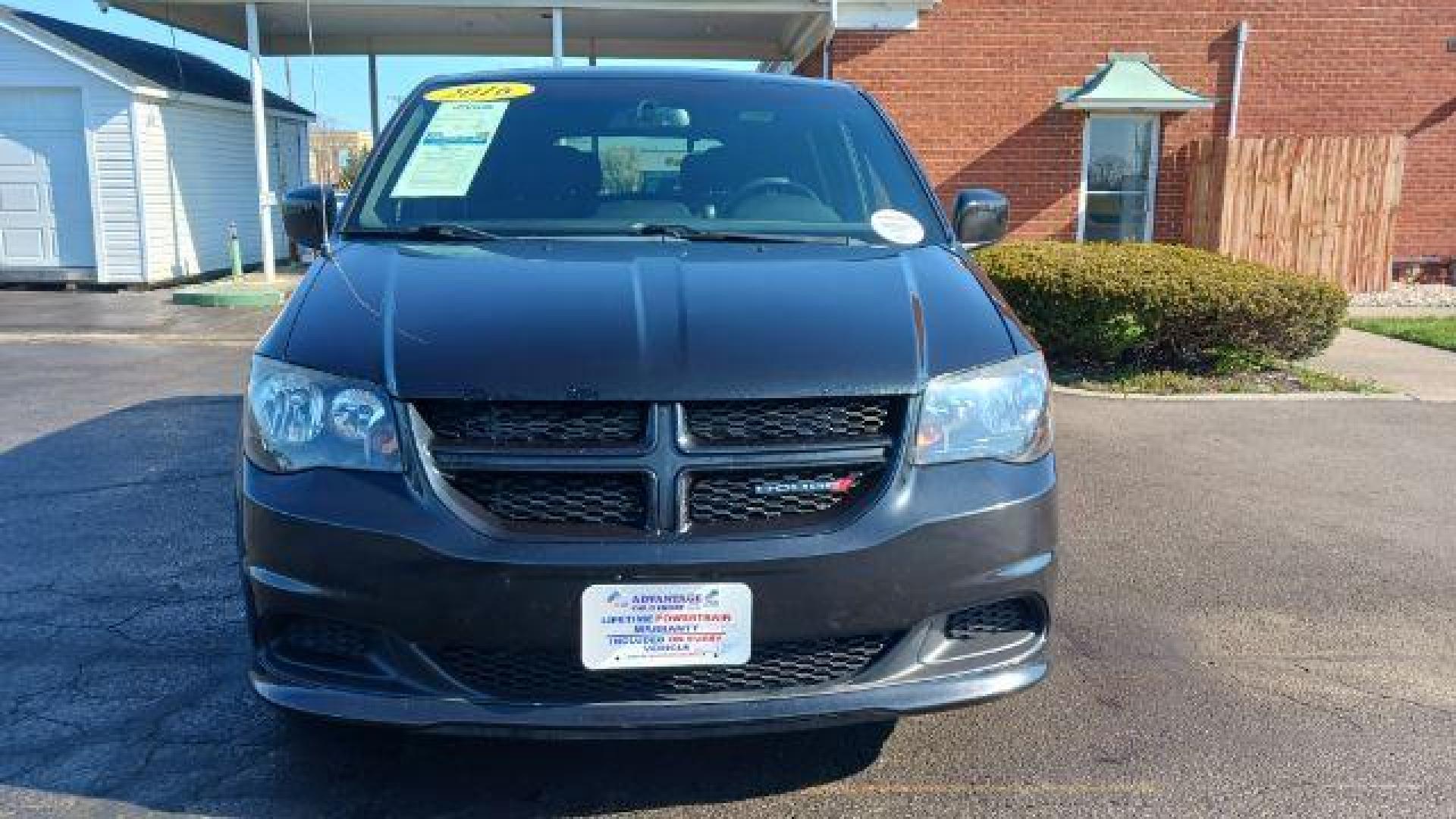 2016 Brilliant Black Crystal Pearl Coat Dodge Grand Caravan SE (2C4RDGBG0GR) with an 3.6L V6 DOHC 24V engine, 6-Speed Automatic transmission, located at 880 E. National Road, Vandalia, OH, 45377, (937) 908-9800, 39.892189, -84.181015 - Photo#1