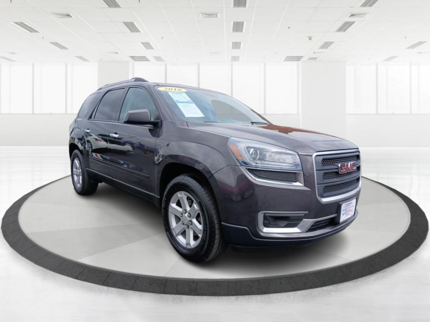 2016 Iridium Metallic GMC Acadia SLE-1 AWD (1GKKVNED3GJ) with an 3.6L V6 DOHC 24V engine, 6-Speed Automatic transmission, located at 880 E. National Road, Vandalia, OH, 45377, (937) 908-9800, 39.892189, -84.181015 - Photo#0