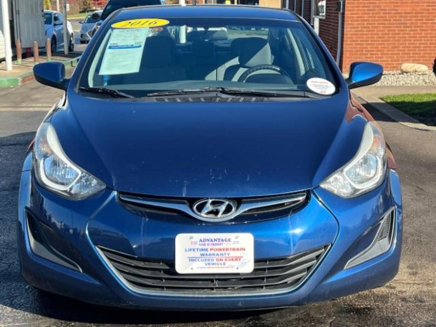 2016 Blue Hyundai Elantra SE 6AT (5NPDH4AE8GH) with an 1.8L L4 DOHC 16V engine, 6-Speed Automatic transmission, located at 401 Woodman Dr, Riverside, OH, 45431, (937) 908-9800, 39.763779, -84.122063 - Photo#1