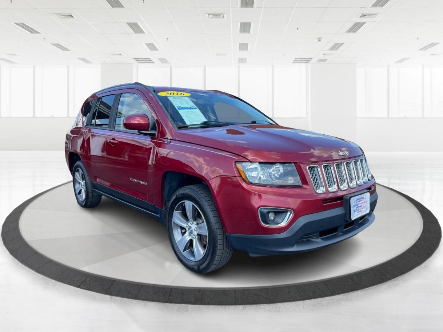 2016 Red Jeep Compass Latitude 4WD (1C4NJDEB3GD) with an 2.4L L4 DOHC 16V engine, 6A transmission, located at 1230 East Main St, Xenia, OH, 45385, (937) 908-9800, 39.687321, -83.910294 - Photo#0