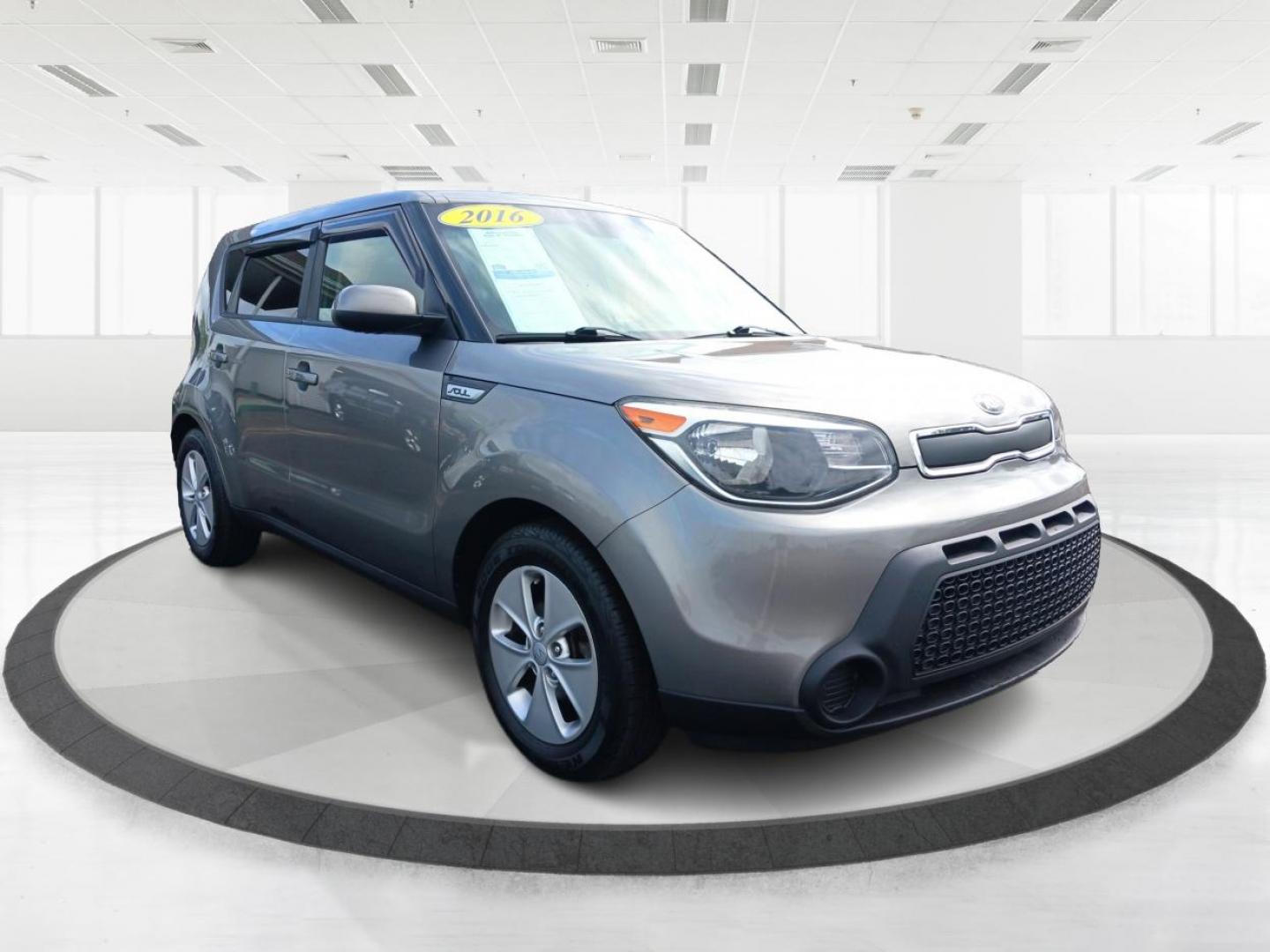 2016 Titanium Gray Kia Soul Base 6A (KNDJN2A23G7) with an 1.6L L4 DOHC 16V engine, 6-Speed Automatic transmission, located at 1951 S Dayton Lakeview Rd., New Carlisle, OH, 45344, (937) 908-9800, 39.890999, -84.050255 - Photo#0