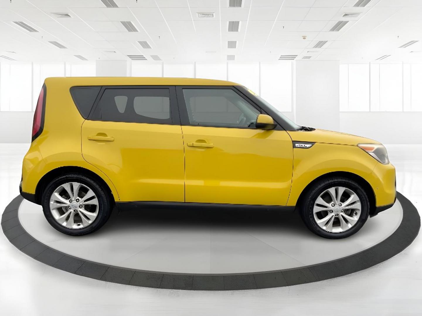 2016 Solar Yellow Kia Soul + (KNDJP3A51G7) with an 2.0L L4 DOHC 16V engine, 6A transmission, located at 1184 Kauffman Ave, Fairborn, OH, 45324, (937) 908-9800, 39.807365, -84.029114 - Photo#1