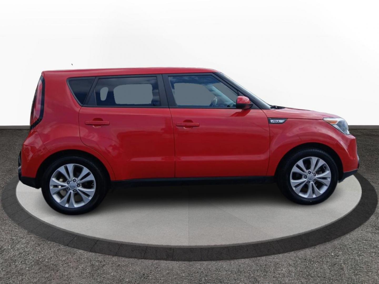 2016 Inferno Red Kia Soul + (KNDJP3A50G7) with an 2.0L L4 DOHC 16V engine, 6A transmission, located at 401 Woodman Dr, Riverside, OH, 45431, (937) 908-9800, 39.763779, -84.122063 - Photo#1