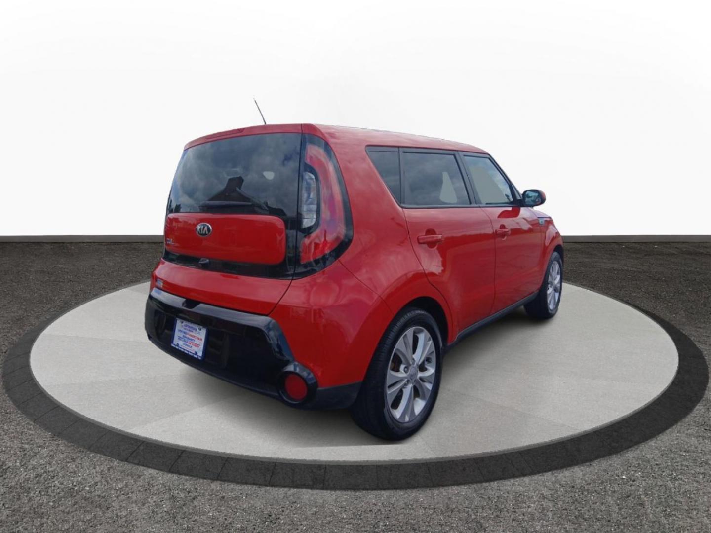 2016 Inferno Red Kia Soul + (KNDJP3A50G7) with an 2.0L L4 DOHC 16V engine, 6A transmission, located at 401 Woodman Dr, Riverside, OH, 45431, (937) 908-9800, 39.763779, -84.122063 - Photo#2