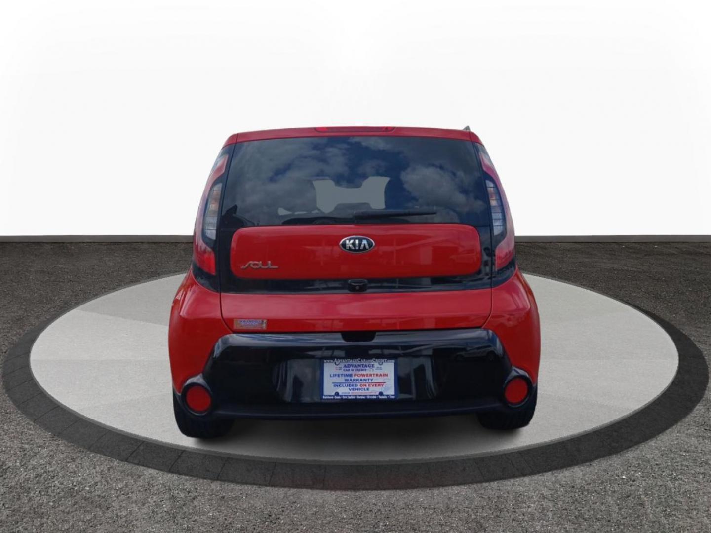 2016 Inferno Red Kia Soul + (KNDJP3A50G7) with an 2.0L L4 DOHC 16V engine, 6A transmission, located at 401 Woodman Dr, Riverside, OH, 45431, (937) 908-9800, 39.763779, -84.122063 - Photo#3