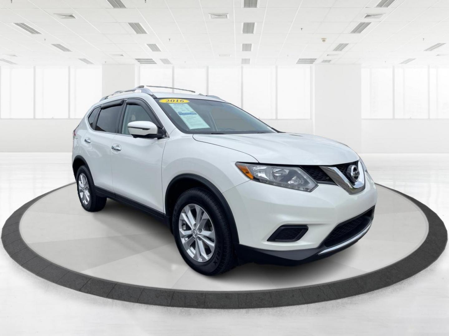 2016 Pearl White Nissan Rogue SV AWD (KNMAT2MV7GP) with an 2.5L L4 DOHC 16V engine, Continuously Variable Transmission transmission, located at 4508 South Dixie Dr, Moraine, OH, 45439, (937) 908-9800, 39.690136, -84.216438 - Photo#0