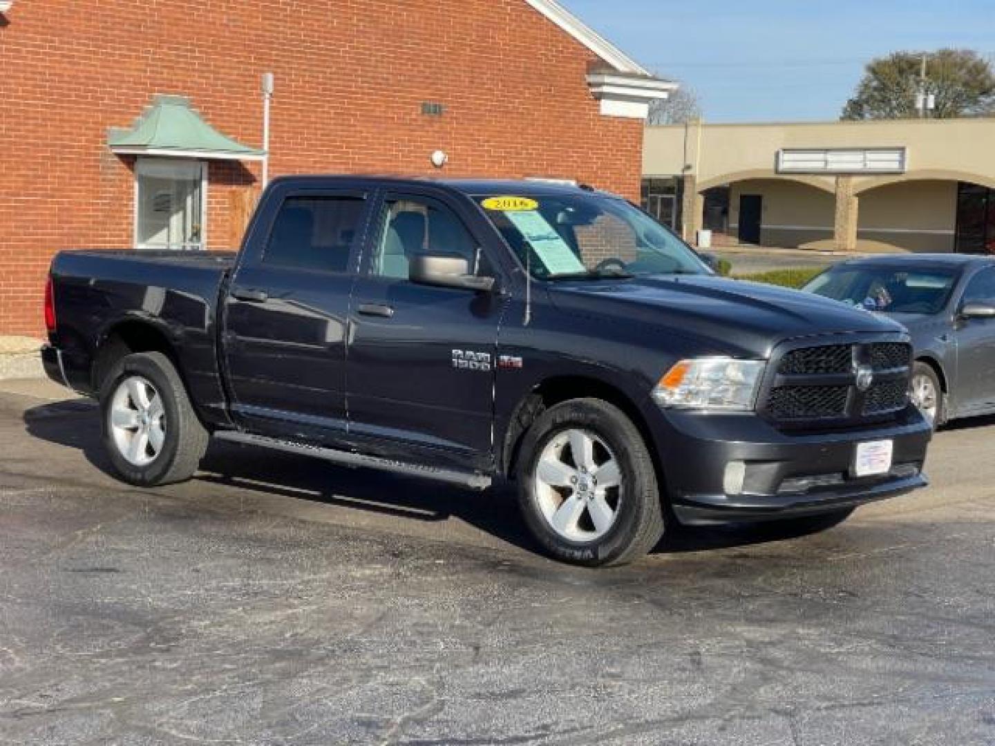 2016 Granite Crystal Metallic Clear Coat RAM 1500 Tradesman Crew Cab SWB 4WD (3C6RR7KTXGG) with an 5.7L V8 OHV 16V engine, 8-Speed Automatic transmission, located at 401 Woodman Dr, Riverside, OH, 45431, (937) 908-9800, 39.763779, -84.122063 - Photo#0