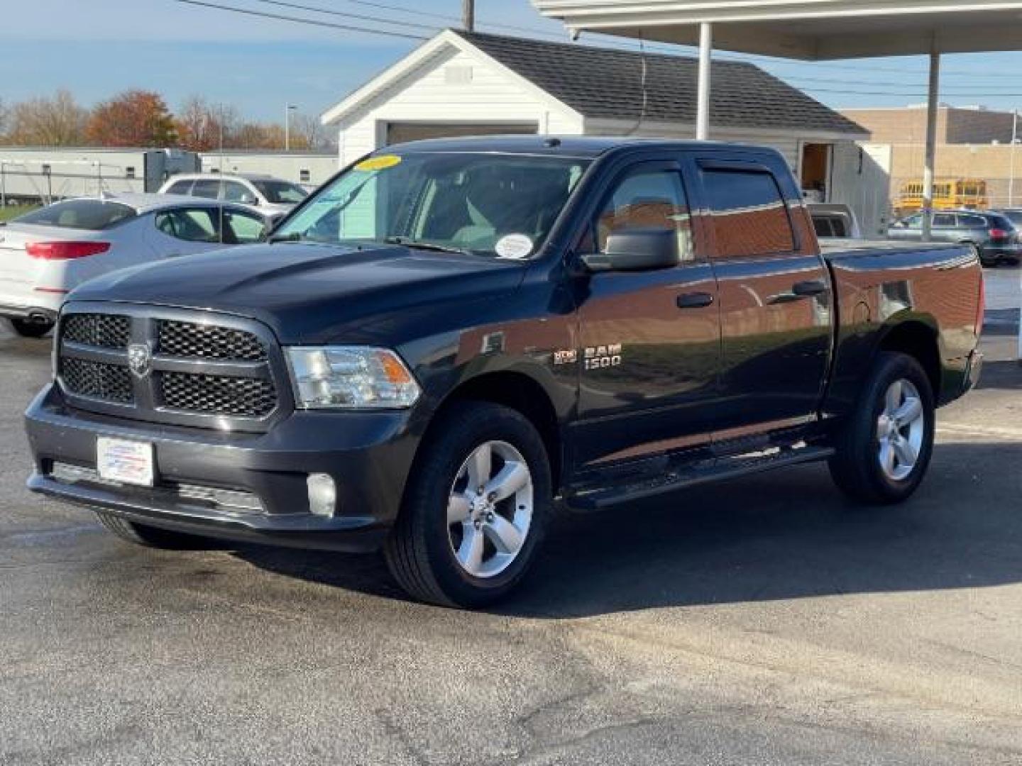 2016 Granite Crystal Metallic Clear Coat RAM 1500 Tradesman Crew Cab SWB 4WD (3C6RR7KTXGG) with an 5.7L V8 OHV 16V engine, 8-Speed Automatic transmission, located at 401 Woodman Dr, Riverside, OH, 45431, (937) 908-9800, 39.763779, -84.122063 - Photo#1