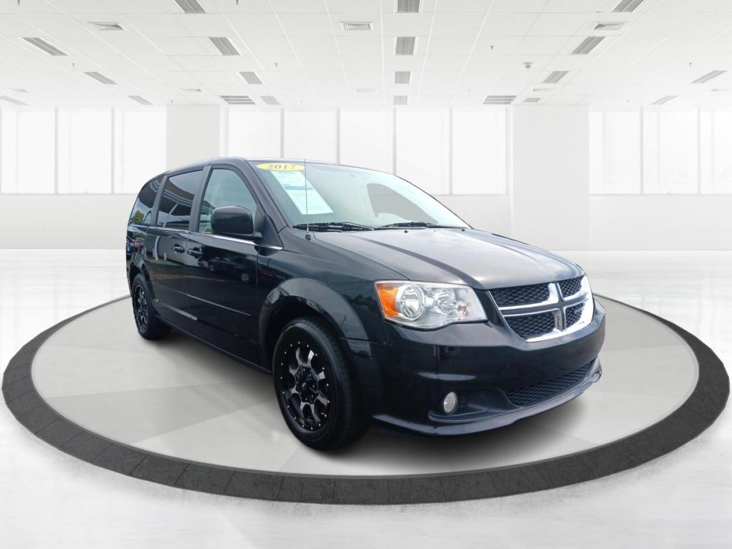 2017 Brilliant Black Crystal Pearl Coat Dodge Grand Caravan SXT (2C4RDGCG4HR) with an 3.6L V6 DOHC 24V engine, 6-Speed Automatic transmission, located at 880 E. National Road, Vandalia, OH, 45377, (937) 908-9800, 39.892189, -84.181015 - Photo#0