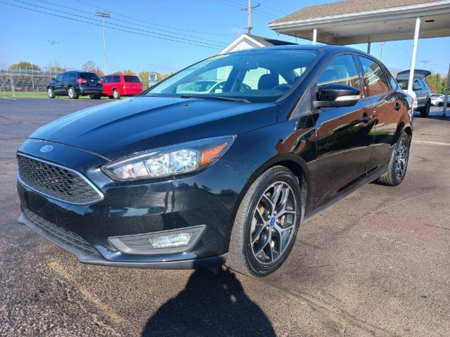 2017 Shadow Black Ford Focus SEL Sedan (1FADP3H2XHL) with an 2.0L L4 DOHC 16V engine, located at 4508 South Dixie Dr, Moraine, OH, 45439, (937) 908-9800, 39.690136, -84.216438 - Photo#2