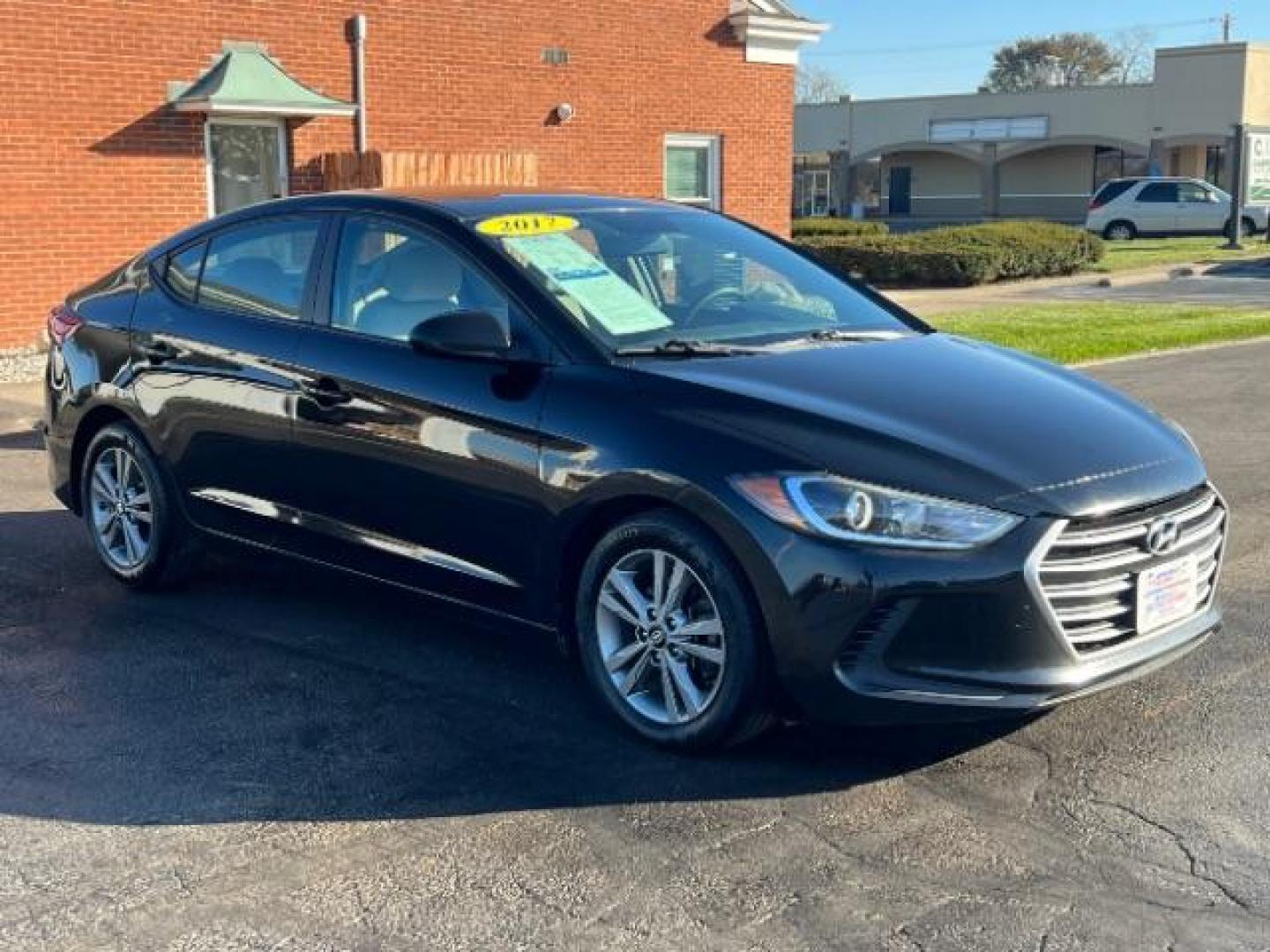 2017 Black Hyundai Elantra SE (KMHD84LF3HU) , located at 1099 N County Rd 25A, OH, 45373, (937) 908-9800, 40.057079, -84.212883 - Photo#0