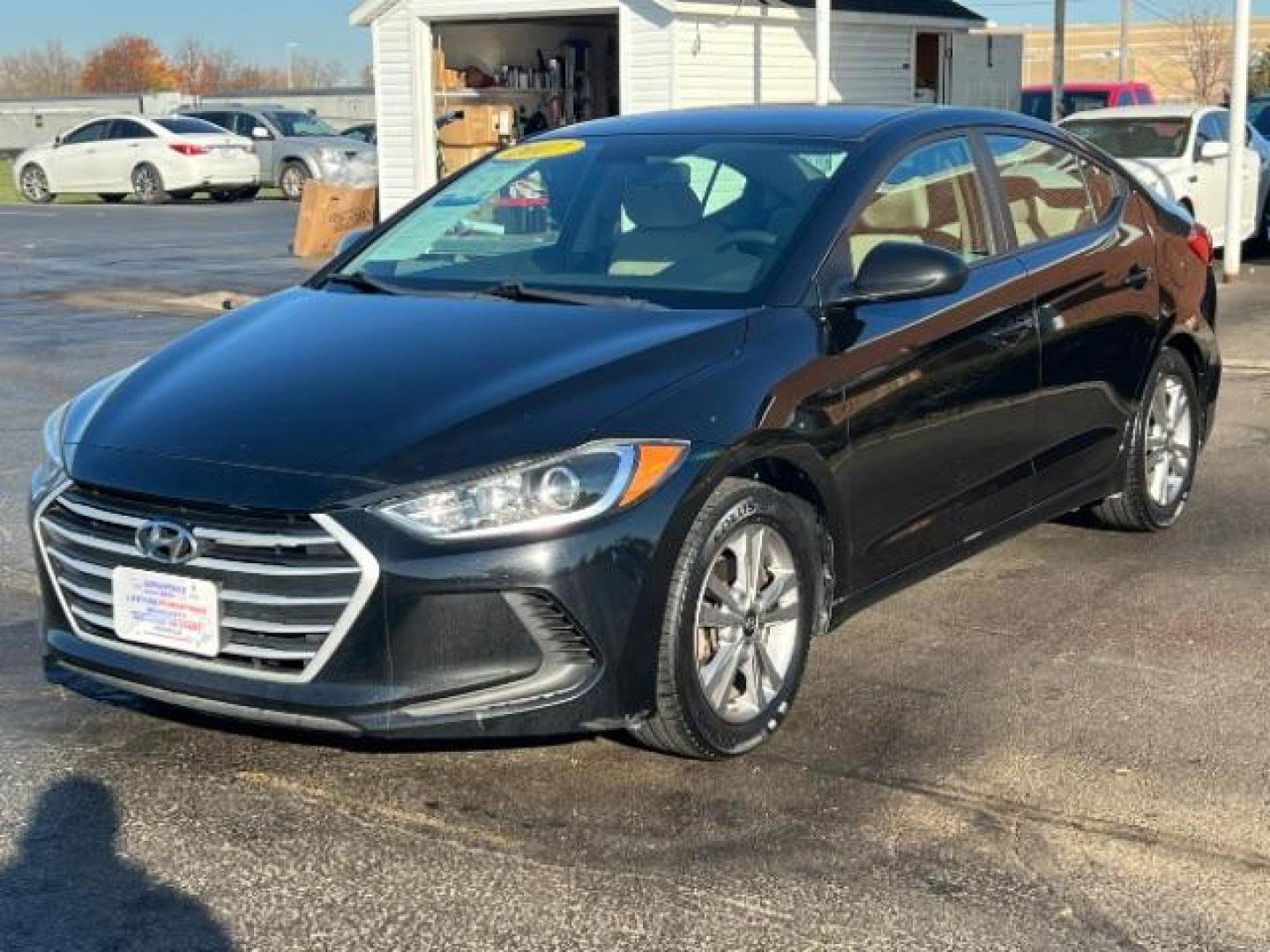 2017 Black Hyundai Elantra SE (KMHD84LF3HU) , located at 1099 N County Rd 25A, OH, 45373, (937) 908-9800, 40.057079, -84.212883 - Photo#2