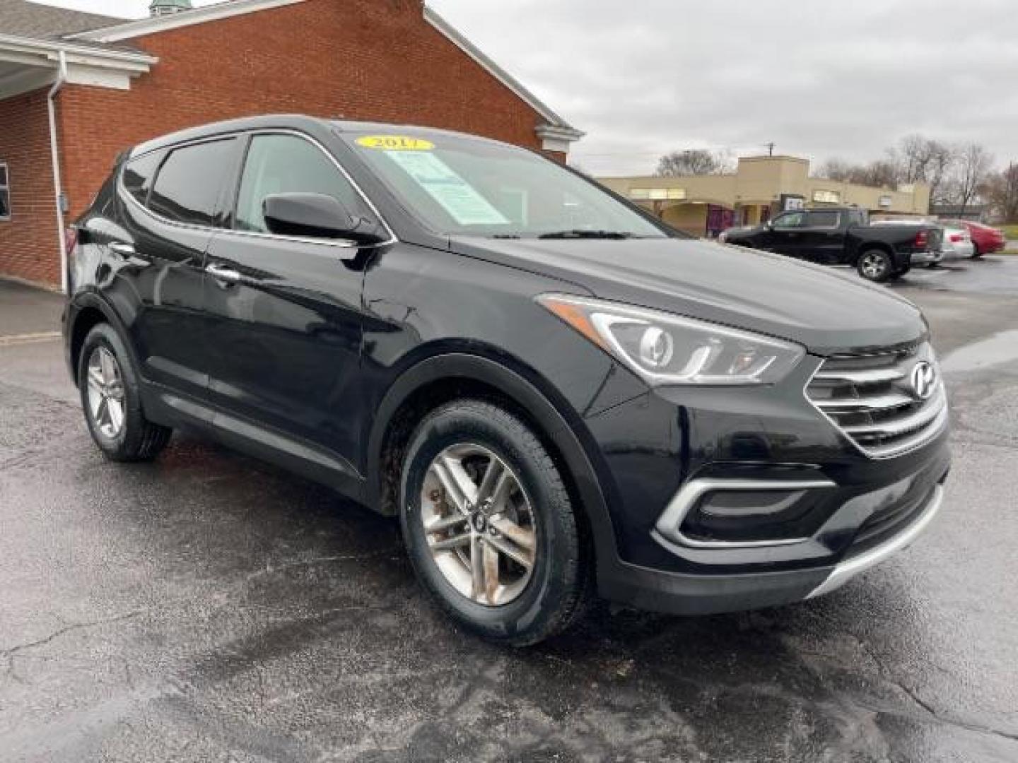 2017 Twilight Black Hyundai Santa Fe Sport 2.4 FWD (5XYZT3LBXHG) with an 2.4L L4 DOHC 16V engine, 6-Speed Automatic transmission, located at 1230 East Main St, Xenia, OH, 45385, (937) 908-9800, 39.687321, -83.910294 - Photo#0