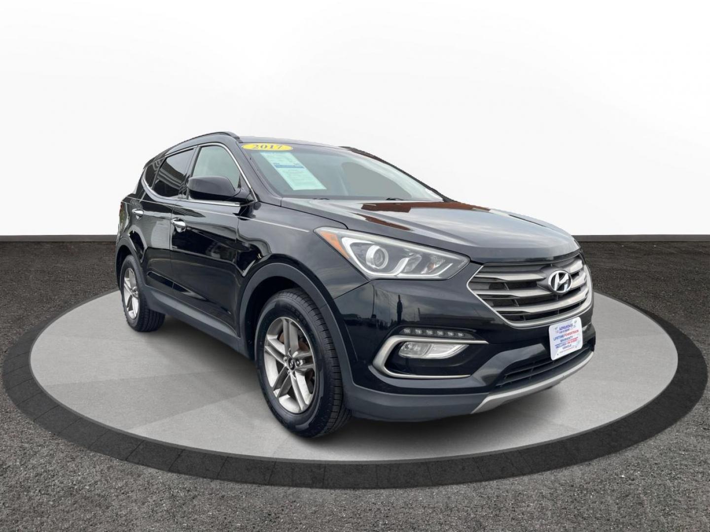 2017 Twilight Black Hyundai Santa Fe Sport 2.4 FWD (5NMZU3LB5HH) with an 2.4L L4 DOHC 16V engine, 6-Speed Automatic transmission, located at 1184 Kauffman Ave, Fairborn, OH, 45324, (937) 908-9800, 39.807365, -84.029114 - Photo#0