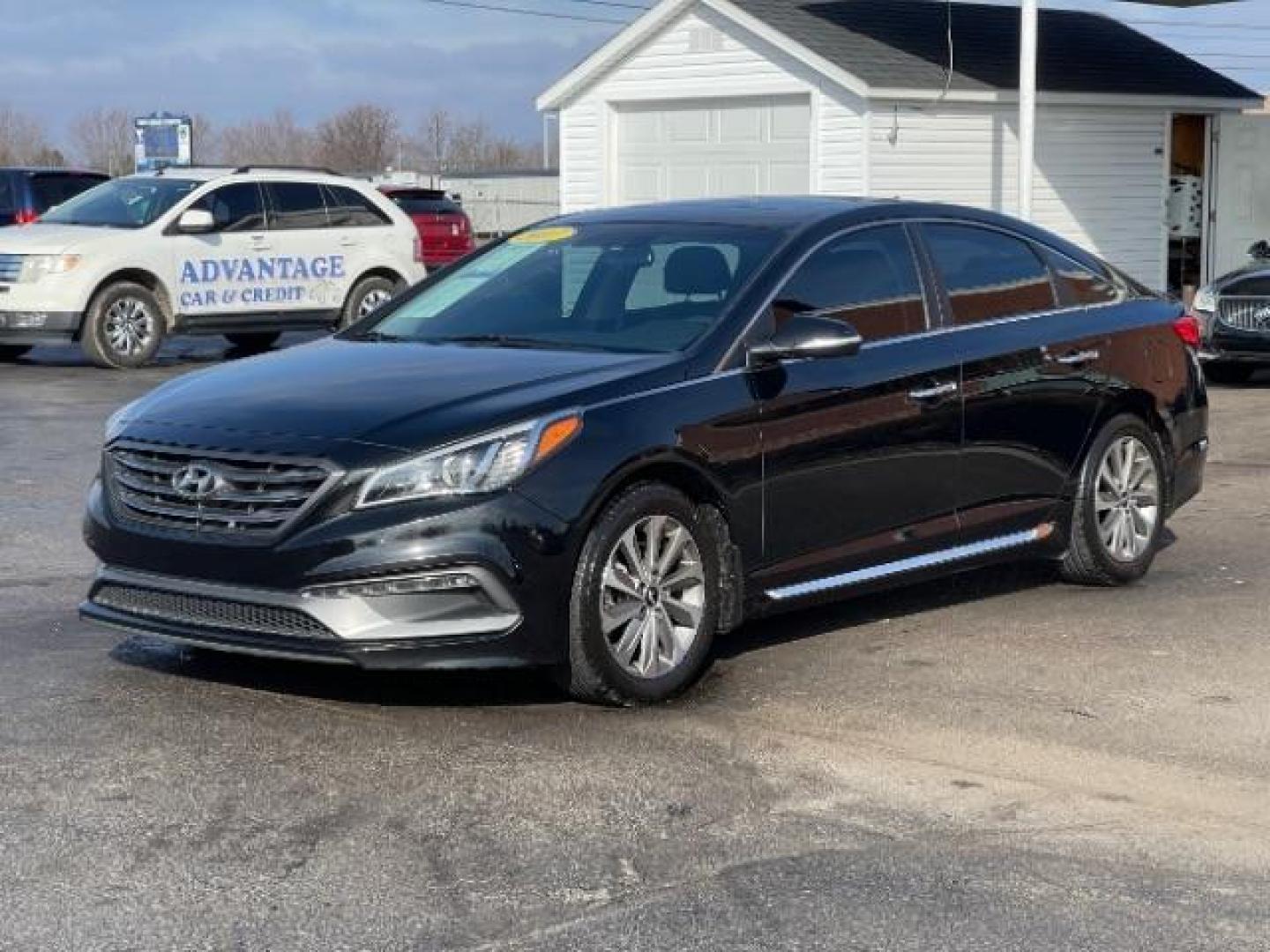 2017 Phantom Black Hyundai Sonata Sport (5NPE34AF3HH) with an 2.4L L4 DOHC 16V engine, 6-Speed Automatic transmission, located at 1951 S Dayton Lakeview Rd., New Carlisle, OH, 45344, (937) 908-9800, 39.890999, -84.050255 - Photo#1