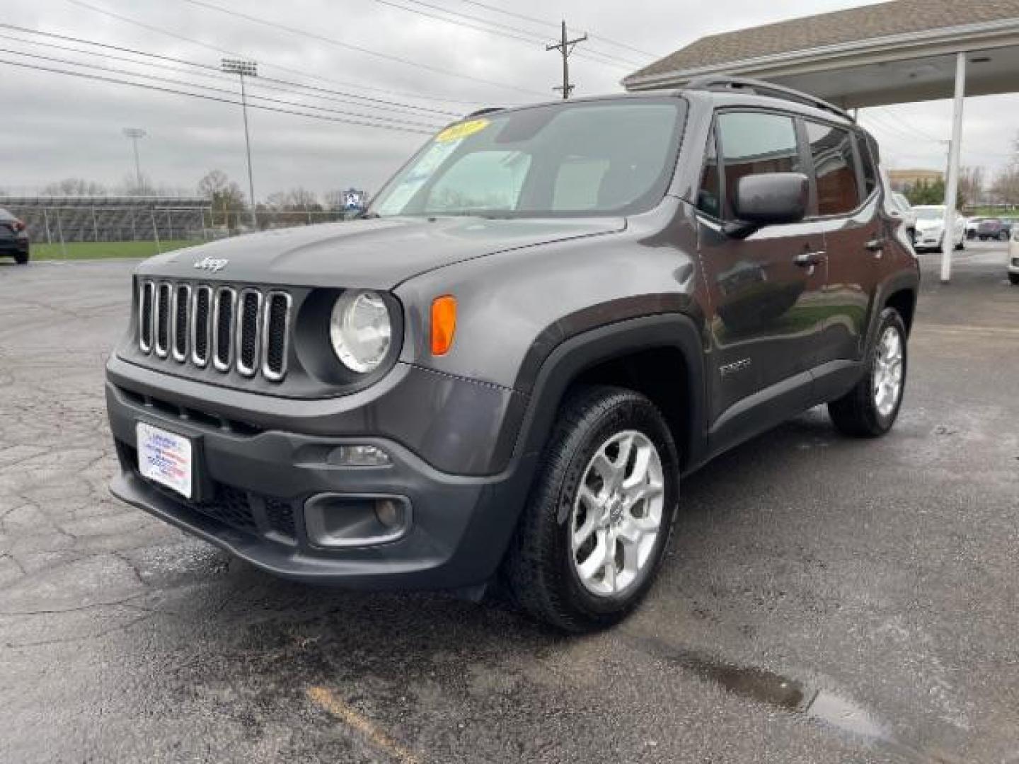 2017 Granite Crystal Metallic Clear Coat Jeep Renegade Latitude 4WD (ZACCJBBB6HP) with an 2.4L L4 DOHC 16V engine, 6-Speed Manual transmission, located at 1099 N County Rd 25A, OH, 45373, (937) 908-9800, 40.057079, -84.212883 - Photo#1