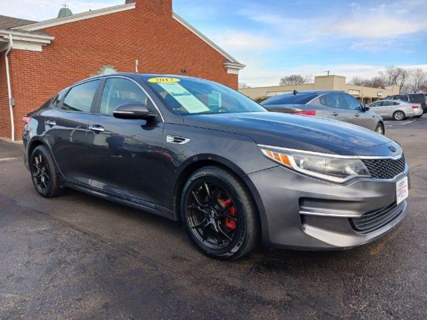 2017 Platinum Graphite Kia Optima LX (5XXGT4L31HG) with an 2.4L L4 DOHC 16V engine, 6-Speed Automatic transmission, located at 1184 Kauffman Ave, Fairborn, OH, 45324, (937) 908-9800, 39.807365, -84.029114 - Photo#0