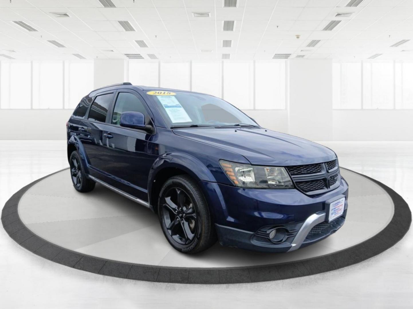 2018 Contusion Blue Pearl Coat Dodge Journey Crossroad FWD (3C4PDCGG2JT) with an 3.6L V6 DOHC 24V engine, 4A transmission, located at 1230 East Main St, Xenia, OH, 45385, (937) 908-9800, 39.687321, -83.910294 - Photo#0