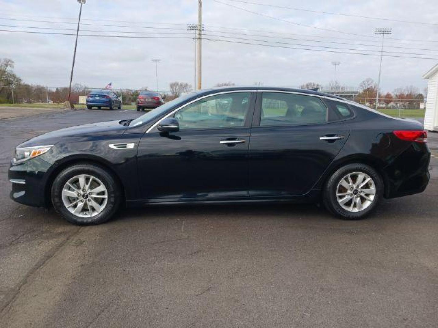 2018 Aurora Black Pearl Kia Optima LX (5XXGT4L36JG) with an 2.4L L4 DOHC 16V engine, 6-Speed Automatic transmission, located at 1951 S Dayton Lakeview Rd., New Carlisle, OH, 45344, (937) 908-9800, 39.890999, -84.050255 - Photo#3