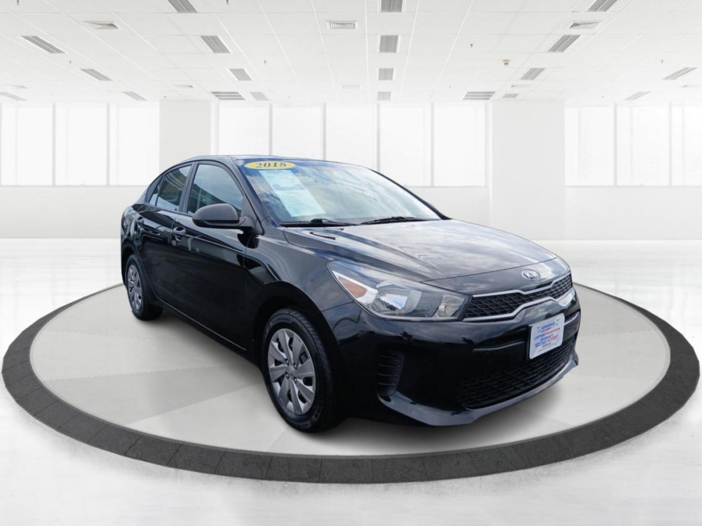 2018 Aurora Black Kia Rio S (3KPA24AB8JE) with an 1.6L L4 DOHC 16V engine, 6A transmission, located at 880 E. National Road, Vandalia, OH, 45377, (937) 908-9800, 39.892189, -84.181015 - Photo#0