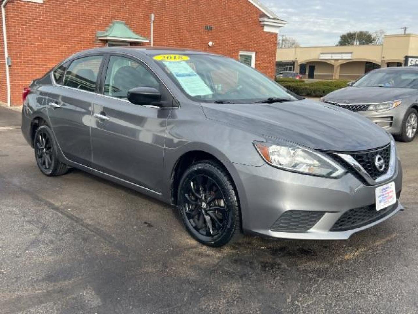 2018 Gray Nissan Sentra S (3N1AB7AP6JY) , located at 1230 East Main St, Xenia, OH, 45385, (937) 908-9800, 39.687321, -83.910294 - Photo#0